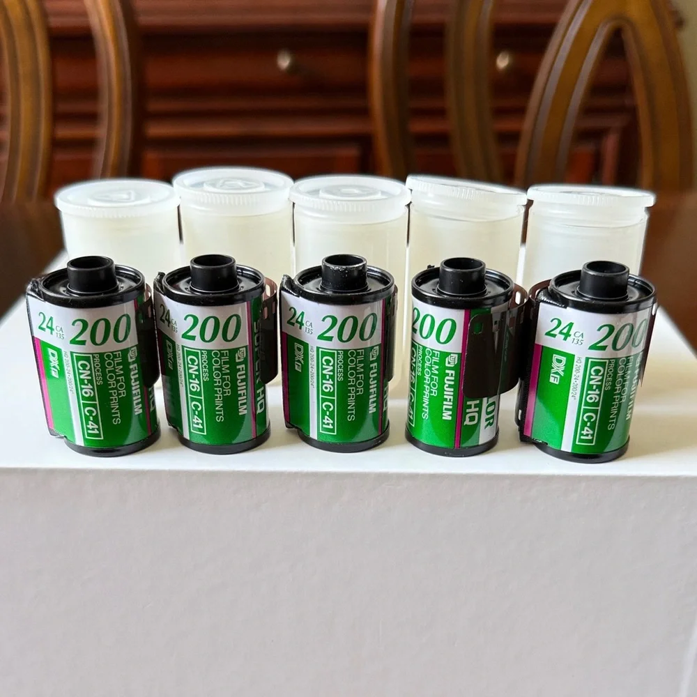 Fujifilm Super HQ 200 ISO 24 35mm Color Film Rolls expired date